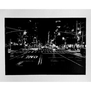 New York - nočná ulica